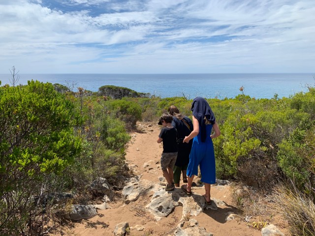 Back-tracking to the car... bunker bay