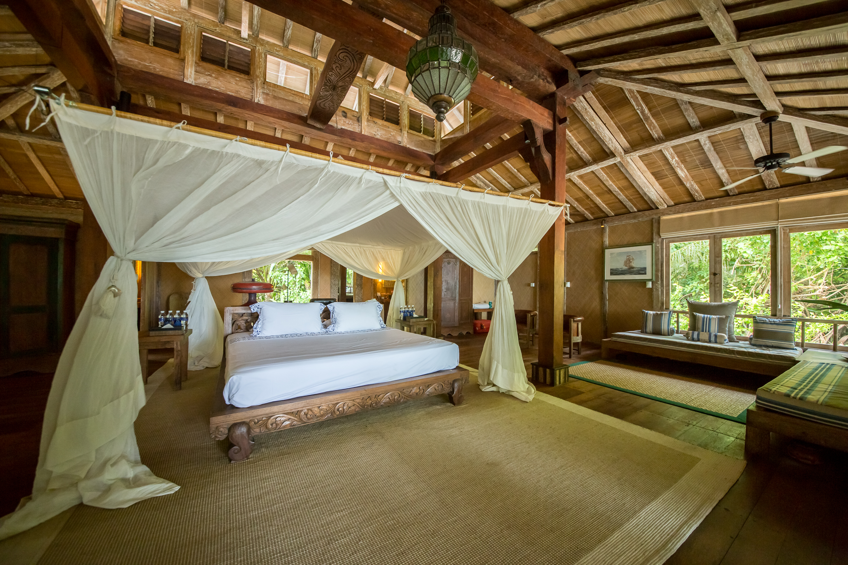 Sumptuous bedroom at Joyo Island, Indonesia (Image courtesy of Joyo Island) 