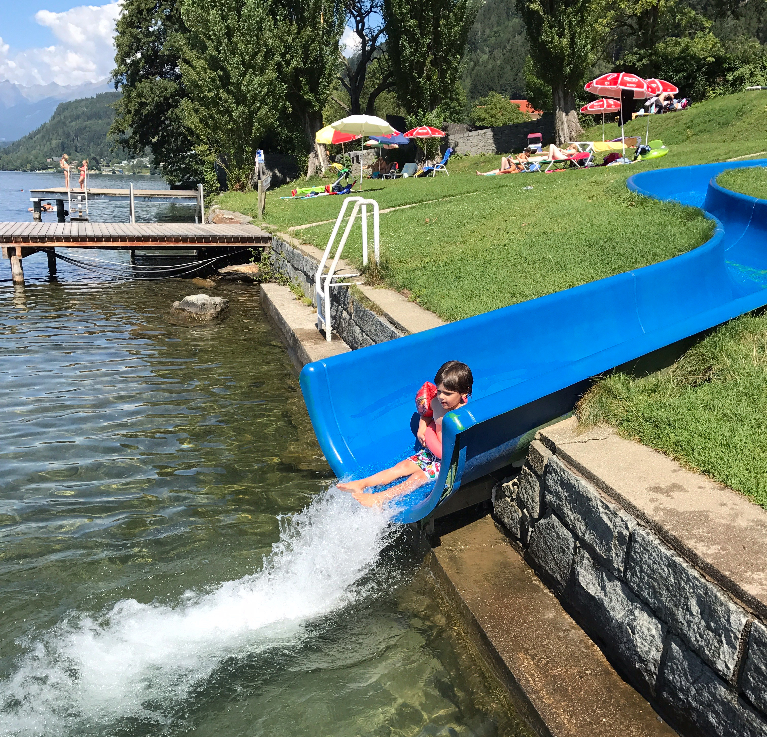 The slide at Dellach (alas I think they've taken this out now) 