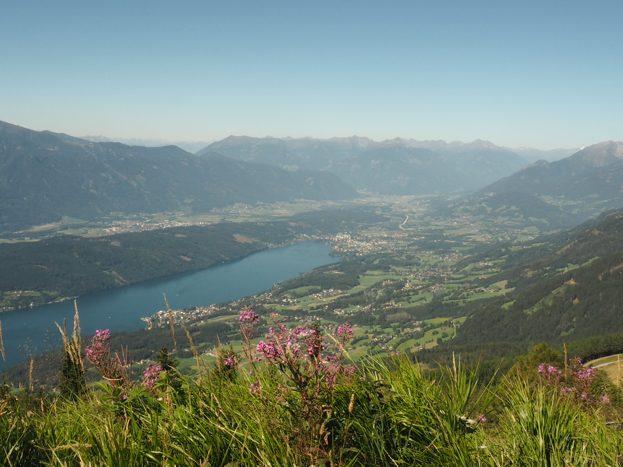 View over Millstatt and Seeboden