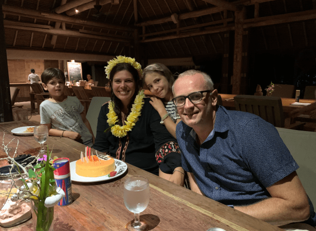 Birthday treats, Nikoi Island