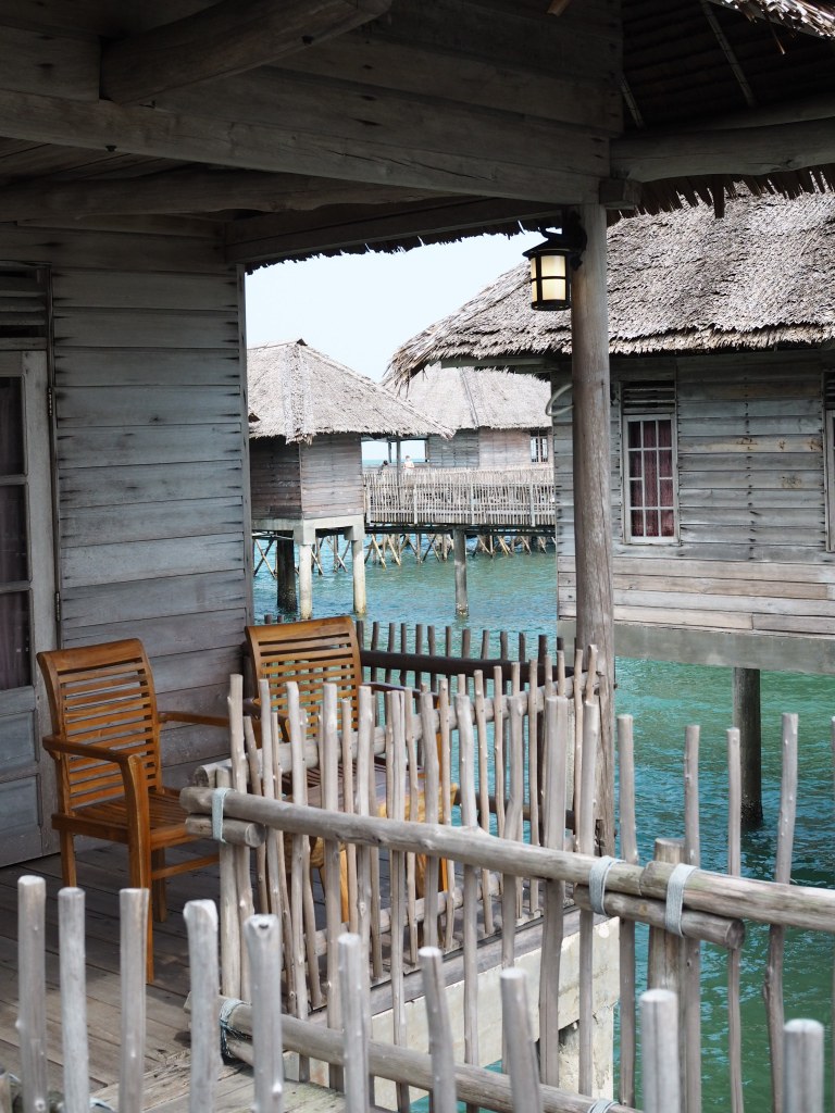 Over-water village at Telunas Beach Resort