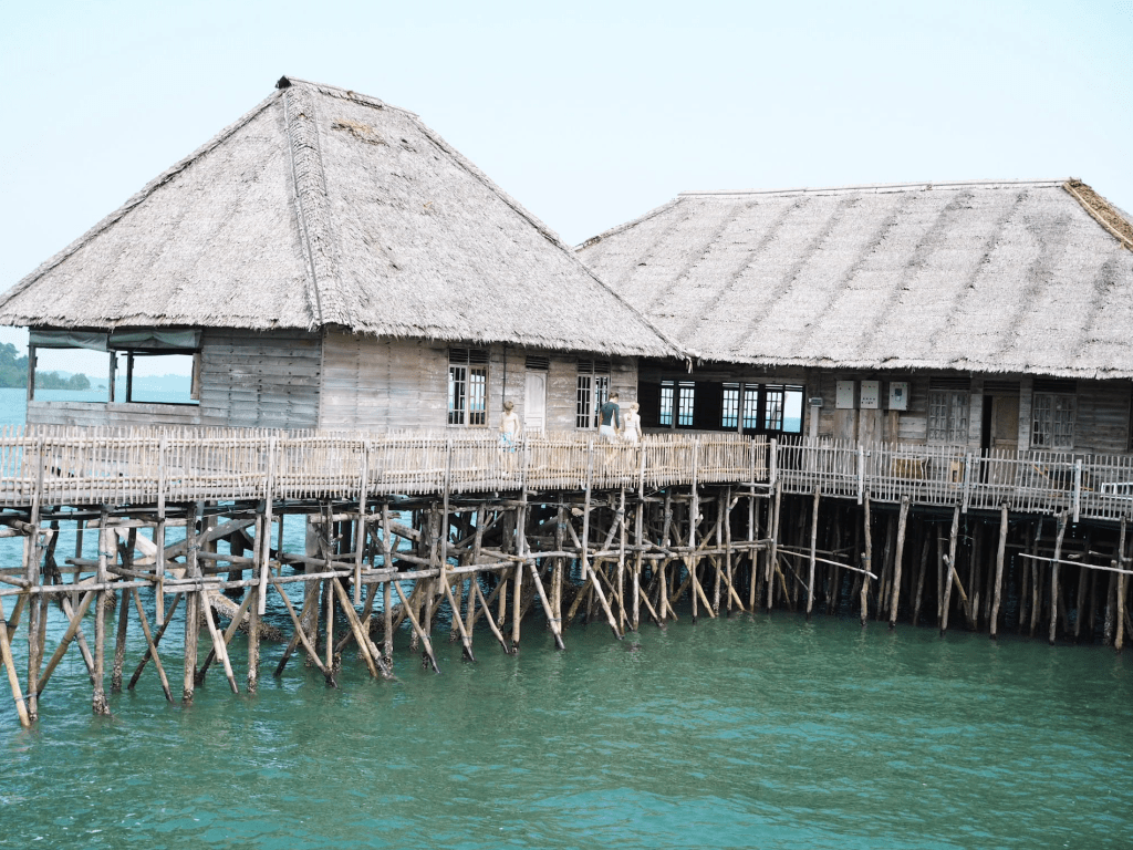 The over-water world of Telunas Beach Resort